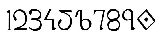 Presley Press Condensed Font, Number Fonts