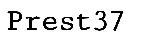 шрифт Prest37, бесплатный шрифт Prest37, предварительный просмотр шрифта Prest37