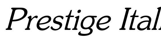 Шрифт Prestige Italic Oblique