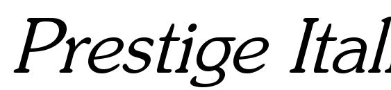 Шрифт Prestige Italic