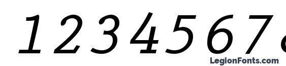 PrestigeTwo BoldItalic Font, Number Fonts