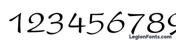 PrestonScript Regular Font, Number Fonts