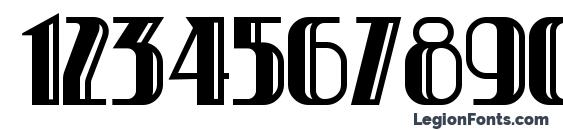 Pret a Porter Deco Font, Number Fonts