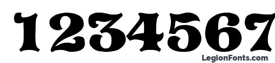 Pretoria Regular DB Font, Number Fonts