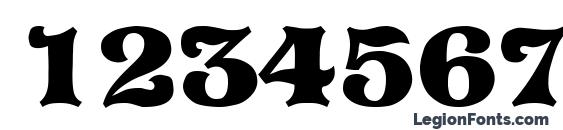 Pretoria Regular Font, Number Fonts