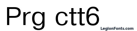 Prg ctt6 font, free Prg ctt6 font, preview Prg ctt6 font