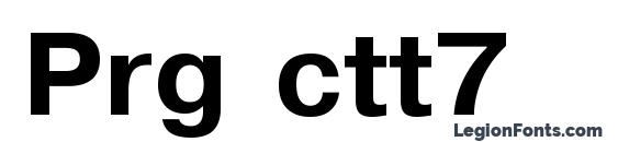 Prg ctt7 font, free Prg ctt7 font, preview Prg ctt7 font