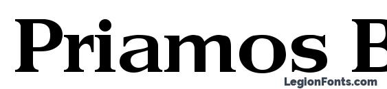 Priamos Bold font, free Priamos Bold font, preview Priamos Bold font