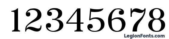 Priamos Regular Font, Number Fonts