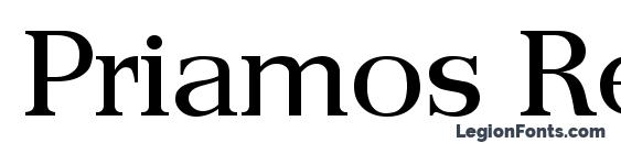 шрифт Priamos Regular, бесплатный шрифт Priamos Regular, предварительный просмотр шрифта Priamos Regular
