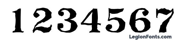 PriamosAntique Bold Font, Number Fonts