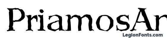 шрифт PriamosAntique Regular, бесплатный шрифт PriamosAntique Regular, предварительный просмотр шрифта PriamosAntique Regular