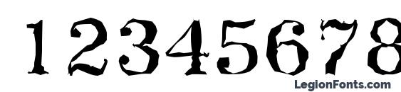 PriamosRandom Regular Font, Number Fonts