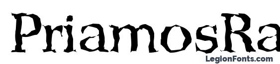 PriamosRandom Regular font, free PriamosRandom Regular font, preview PriamosRandom Regular font