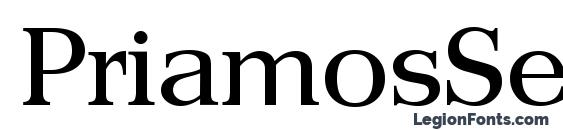шрифт PriamosSerial Regular, бесплатный шрифт PriamosSerial Regular, предварительный просмотр шрифта PriamosSerial Regular