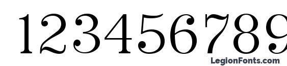 PriamosSerial Xlight Regular Font, Number Fonts