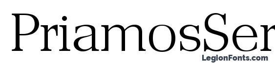PriamosSerial Xlight Regular Font