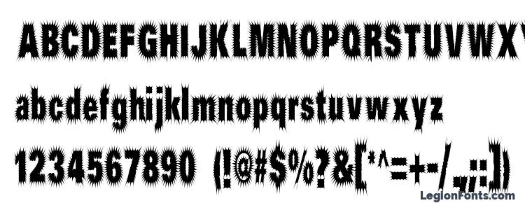 glyphs Prick font, сharacters Prick font, symbols Prick font, character map Prick font, preview Prick font, abc Prick font, Prick font