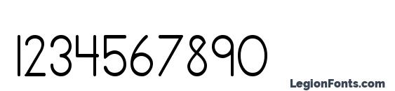 Primer Print Regular Font, Number Fonts