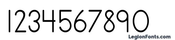 PrimerPrint Regular Font, Number Fonts