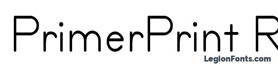Шрифт PrimerPrint Regular