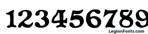 Primitive Font, Number Fonts