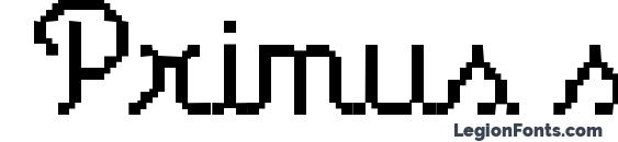 шрифт Primus script, бесплатный шрифт Primus script, предварительный просмотр шрифта Primus script
