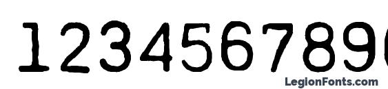 PRINTF Regular Font, Number Fonts