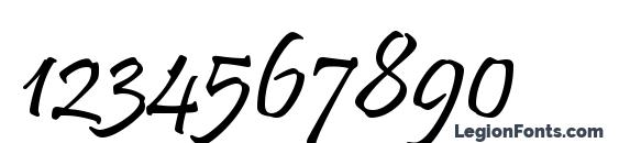 Pristina Font, Number Fonts