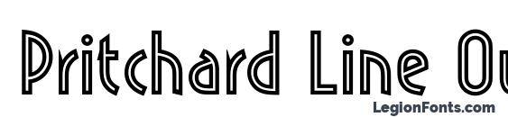 Pritchard Line Out LET Plain.1.0 font, free Pritchard Line Out LET Plain.1.0 font, preview Pritchard Line Out LET Plain.1.0 font