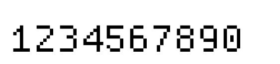 Proggysquarett Font, Number Fonts