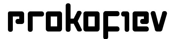 шрифт Prokofiev Bold, бесплатный шрифт Prokofiev Bold, предварительный просмотр шрифта Prokofiev Bold