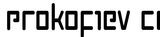 Шрифт Prokofiev Condensed