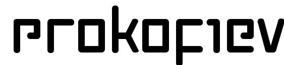 шрифт Prokofiev, бесплатный шрифт Prokofiev, предварительный просмотр шрифта Prokofiev