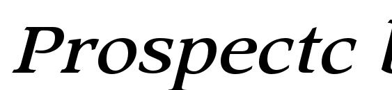 Prospectc bolditalic font, free Prospectc bolditalic font, preview Prospectc bolditalic font