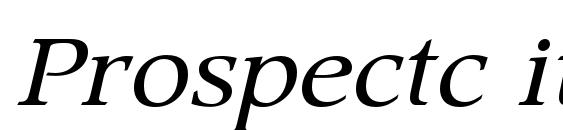 Prospectc italic font, free Prospectc italic font, preview Prospectc italic font
