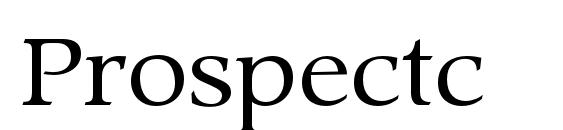 Prospectc font, free Prospectc font, preview Prospectc font