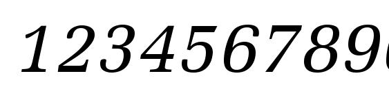 Protocol SSi Italic Font, Number Fonts