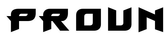 ProunX Bold font, free ProunX Bold font, preview ProunX Bold font