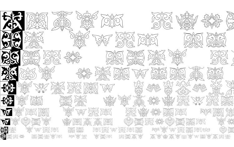 specimens Prtornament2 font, sample Prtornament2 font, an example of writing Prtornament2 font, review Prtornament2 font, preview Prtornament2 font, Prtornament2 font