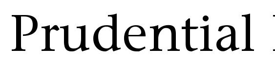 Prudential Regular font, free Prudential Regular font, preview Prudential Regular font