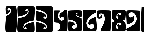 Psychedelic FillmoreWestA Font, Number Fonts