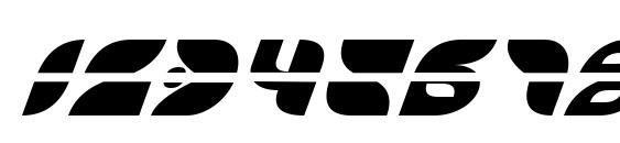 Puff Angel Laser Italic Font, Number Fonts