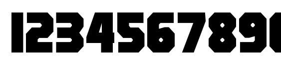 Pulp Fiction M54 Font, Number Fonts