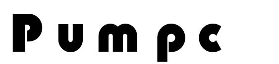 Pumpc font, free Pumpc font, preview Pumpc font