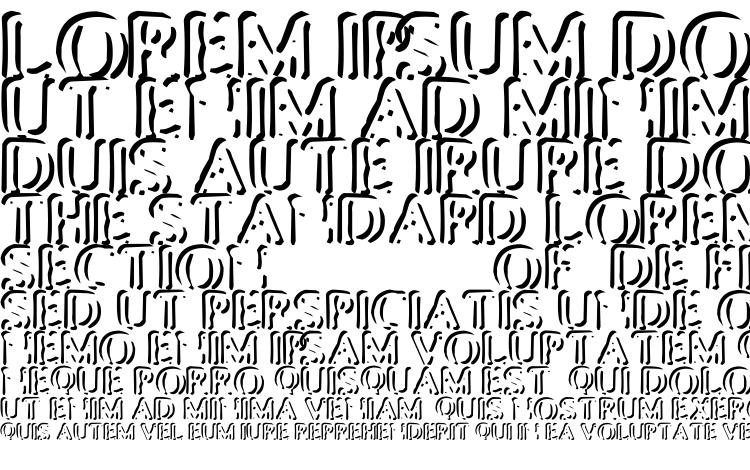 specimens Punched Stub font, sample Punched Stub font, an example of writing Punched Stub font, review Punched Stub font, preview Punched Stub font, Punched Stub font