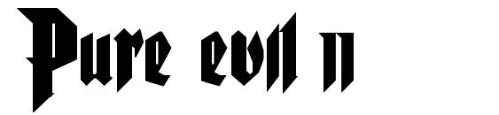 Pure evil 2 Font