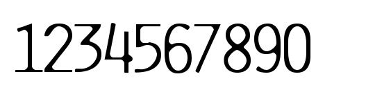 Pure lightcap Font, Number Fonts