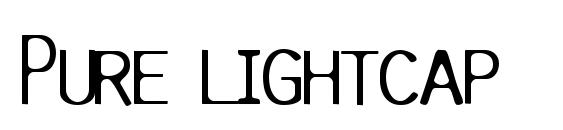 Pure lightcap Font