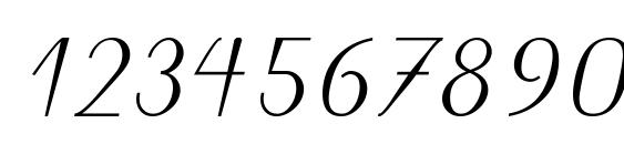 Puritas LT Medium Italic Font, Number Fonts